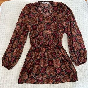 Spanish Moss Vintage Mini Peasant Dress